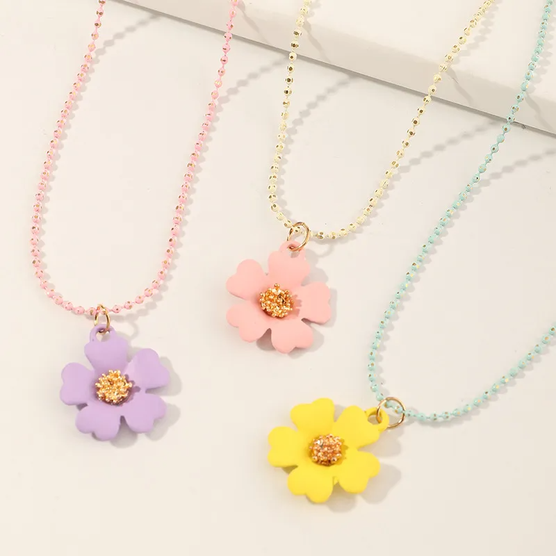 (Buy 1 Get 1) Children Kids Baby Fashion Girls Flower Butterfly Necklace Set