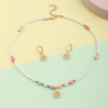 (Buy 1 Get 2) Children Kids Baby Fashion Girls Flower Bead Necklace Earrings Set