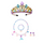 (Buy 1 Get 1) Children Kids Baby Fashion Girls Crown Mermaid Rhinestone Headband Set