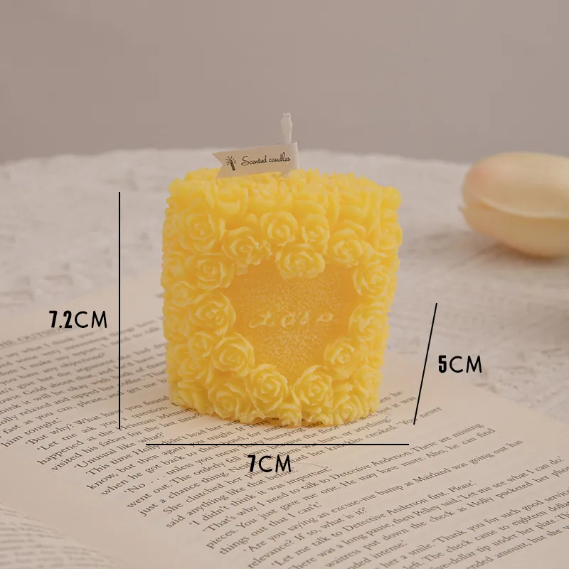 (Buy 1 Get 2) Creative Wedding Party Flower Cluster Aromatherapy Candle Accompanying Ceremony