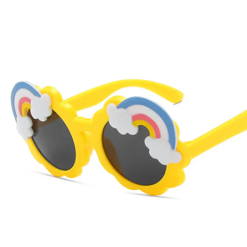 Girls Cute Rainbow Pattern Design Sunglasses