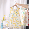 (Buy 1 Get 1) Children Kids Baby Fashion Girls Casual Basic Sleeveless Multicolor Print Suspender Dress