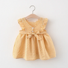 Toddlers Newborn Baby Fashion Girls Sleeveless Casual Basic Plaid Print Princess Dress