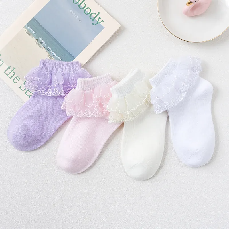 Kids White Lace Socks Lace Socks