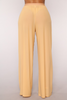 Women'S Fashion Sexy Solid Color Mesh See-Through Wide-Leg Pants