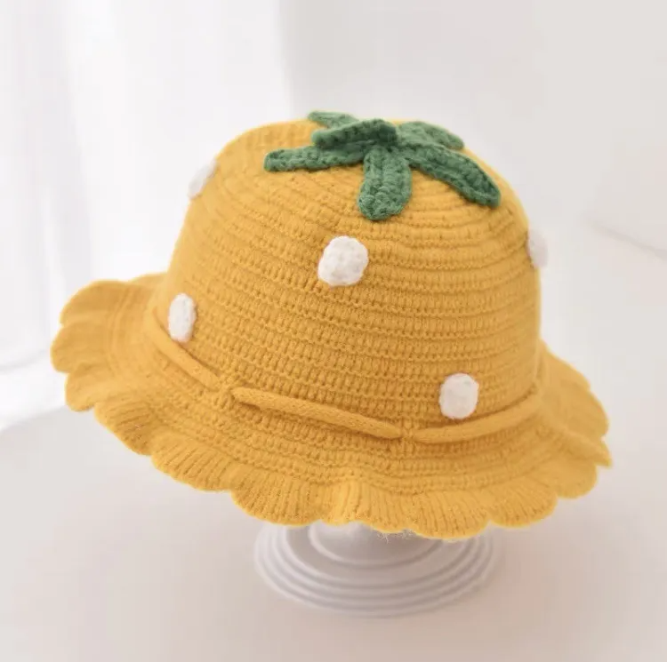 (Buy 1 Get 1) Kids Casual Cute Polka Dot Knitwear Fisherman Hat