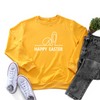 Easter Fashion Ladies Long Sleeve Bunny Ears Printed Round Neck Sweatshirt
