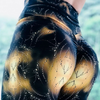 Unique Water Droplets Print High-Waisted Sports Yoga Pants