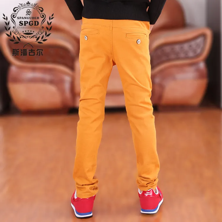 Boy Casual Solid Color Pants