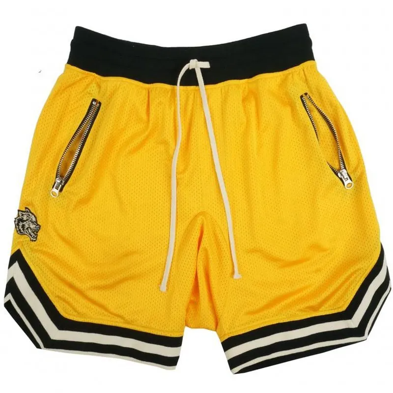 Men Fashion Mesh Breathable Quick-Drying Sports Shorts