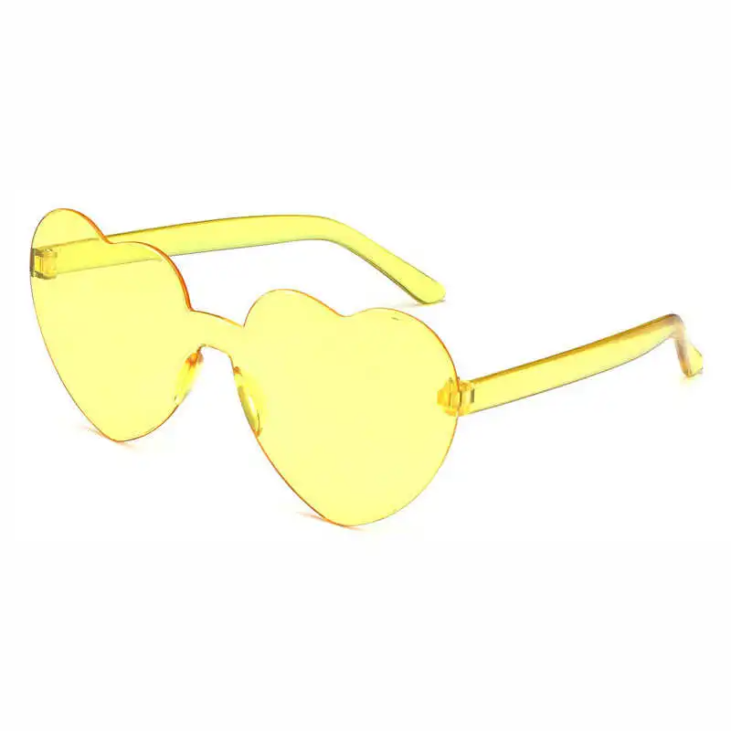 (Buy 1 Get 2) Fashion Women Cute Heart-Shape Rimless Sunglasses