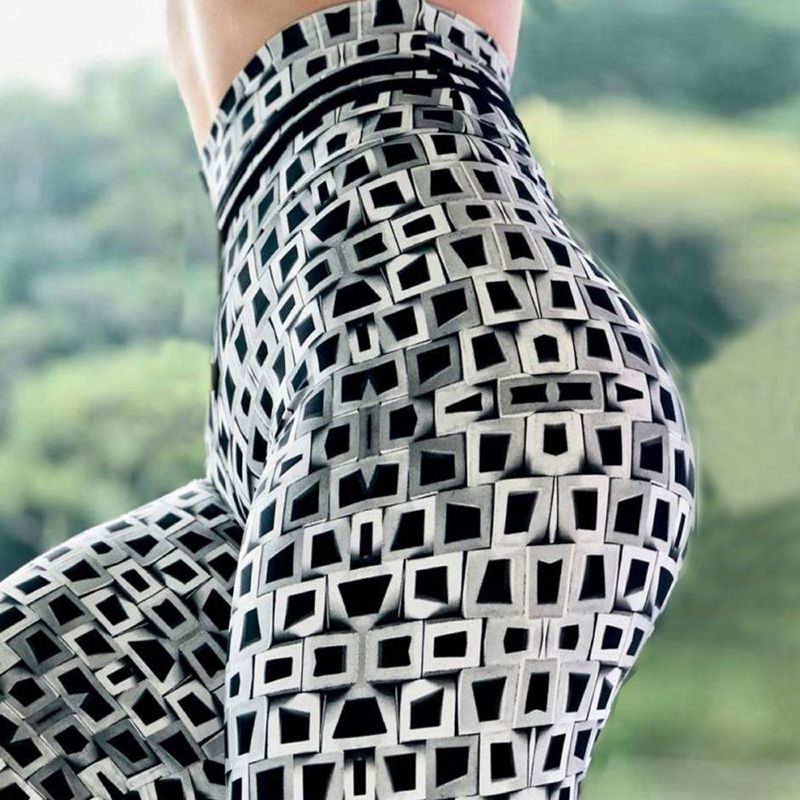 Fashion 3D Digital Print Slim Fit Sports Pants