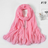 (Buy 1 Get 1) Hairball Decor Women Chiffon Muslim Hijab Scarf