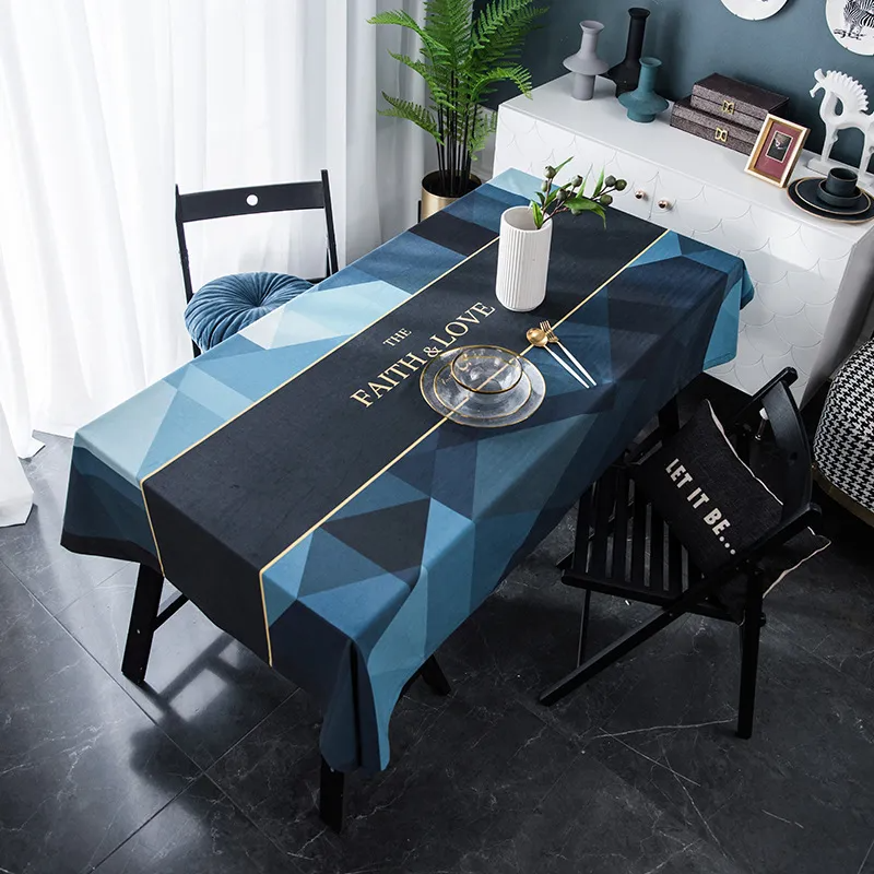 Rectangular Digital Printed Velvet Table Cloth