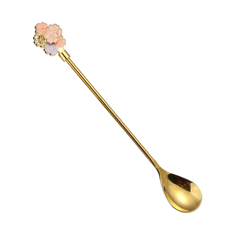 (Buy 1 Get 2) Creative Cherry Blossom Coffee Spoon Stainless Steel Dessert Spoon