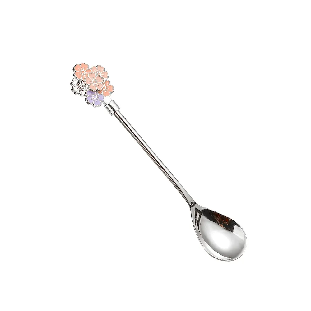 (Buy 1 Get 2) Creative Cherry Blossom Coffee Spoon Stainless Steel Dessert Spoon
