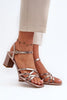 Heel sandals Step in style