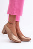 Block heel pumps Step in style