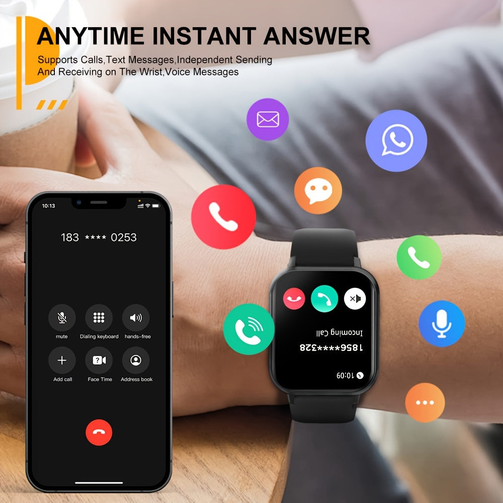 Kids' Smart Watch with 4.65cm HD Touch Screen, 100+ Sports Modes, IP68, Music Player, Pedometer, Alarm Clock & Calculator - Perfect Gift for Birthdays or Holidays FS