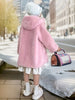 Elegant Girl's Coat, Medium Length, Outerwear, FS