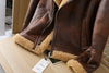 Fashionable Men's Lambskin Fur All-in-one Warm Jacket