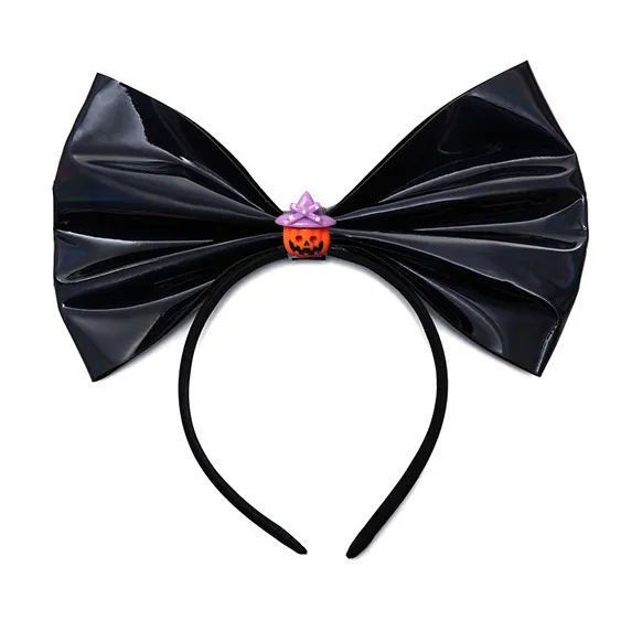 Kids Pumpkin Skull Ghost Halloween Bow Headband