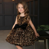 Toddler Girls Fashion Party Cute Bow Sequins Sleeveless Round Neck Tutu Princess Dress