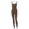 Women Solid Color Yoga Sports Jumpsuit