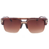 Classic Glamour Mirrored Retro Square Frame Men Sunglasses