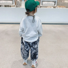 Kids Fashion Tie-Dye Label Decor Casual Pants