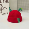 (Buy 1 Get 1) Kids Autumn Winter Casual Cute Cartoon Dinosaur Knitwear Hat