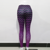 Gradient Color Ripple Print Sports Leggings