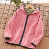 Children Kids Girls Boys Fleece Zipper Jacket