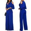 Copy of Women Solid Color Short-Sleeved Strapless Waist Fashion Wide-Leg Jumpsuit 1