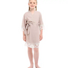 Children Solid Color Simple Loose Night-Robe