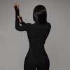 High Waist Zipper Slim Fit Workout Jumpsuits