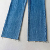 Women'S Casual Long High Waist Straight Leg Denim Jeans