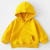 Children Kids Toddlers Solid Color Round Neck Long-Sleeved Hoodies