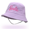 Kids Baby Unisex Summer Fashion Casual Cute Barbie Powder Embroidery Fisherman Hat