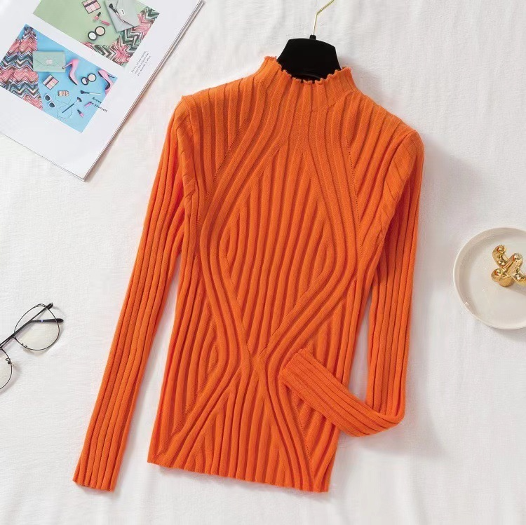 2 Pieces Women Fashion Basic Solid Color Long Sleeve Knitwear