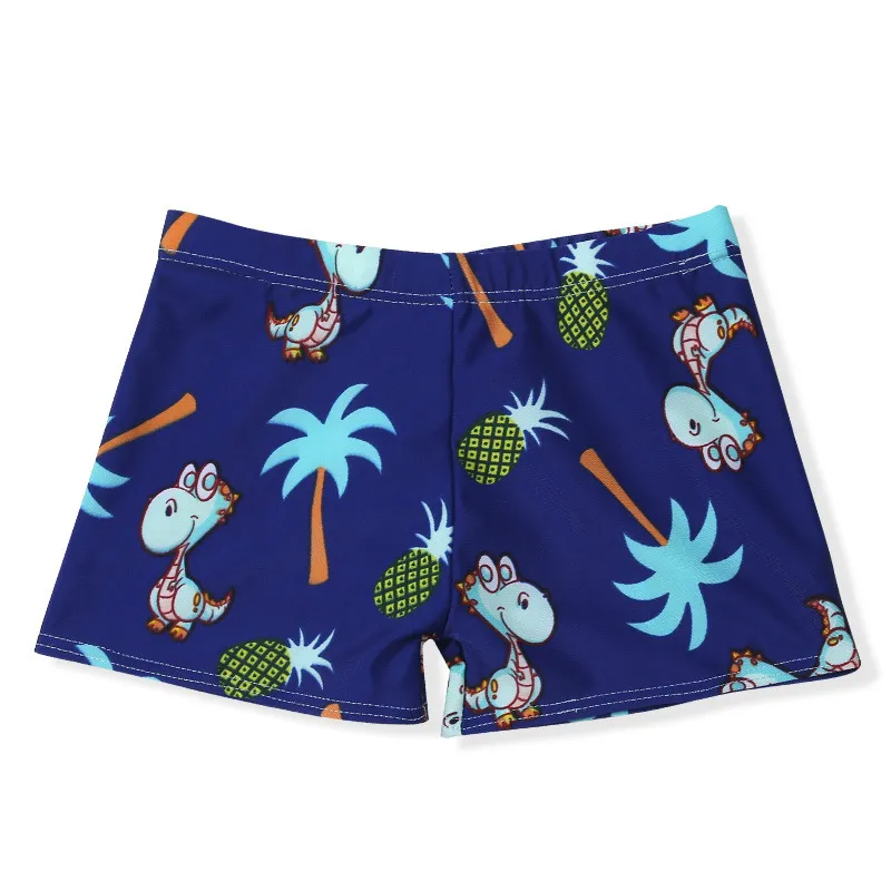 Kids Toddler Boy Fashion Animal Print Ice Silk Swim Shorts