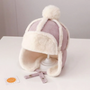 (Buy 1 Get 1) Kids Autumn Winter Casual Cute Woollining Big Fur Ball Suede Cap