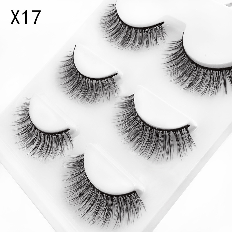 3pairs/Set Women 3D Multilayer Mink Hair Eyelashes