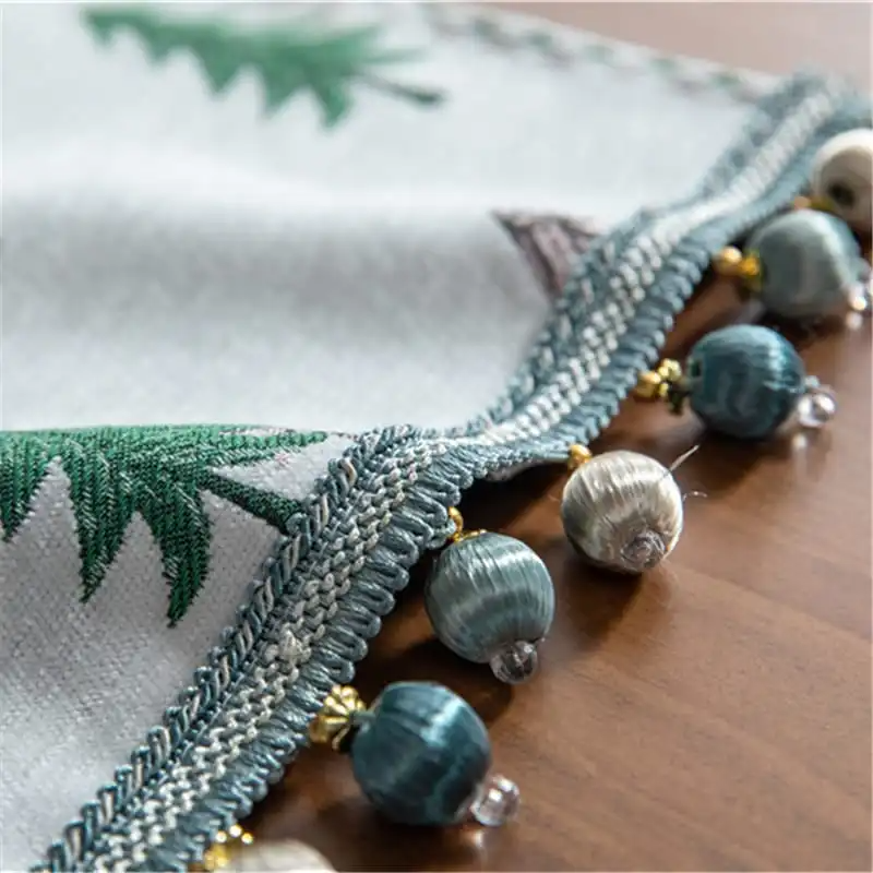 33*180cm/33*200cm Household Tassel Table Cloth