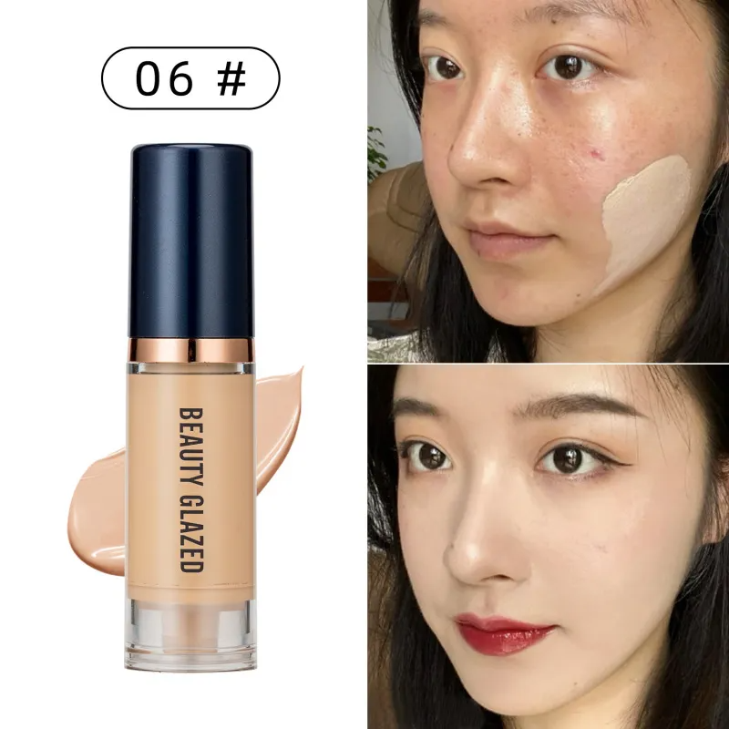 (Buy 1 Get 2) Beauty Glazed 6-Color Long-Lasting Concealer Not Stick To Powder Liquid Foundation