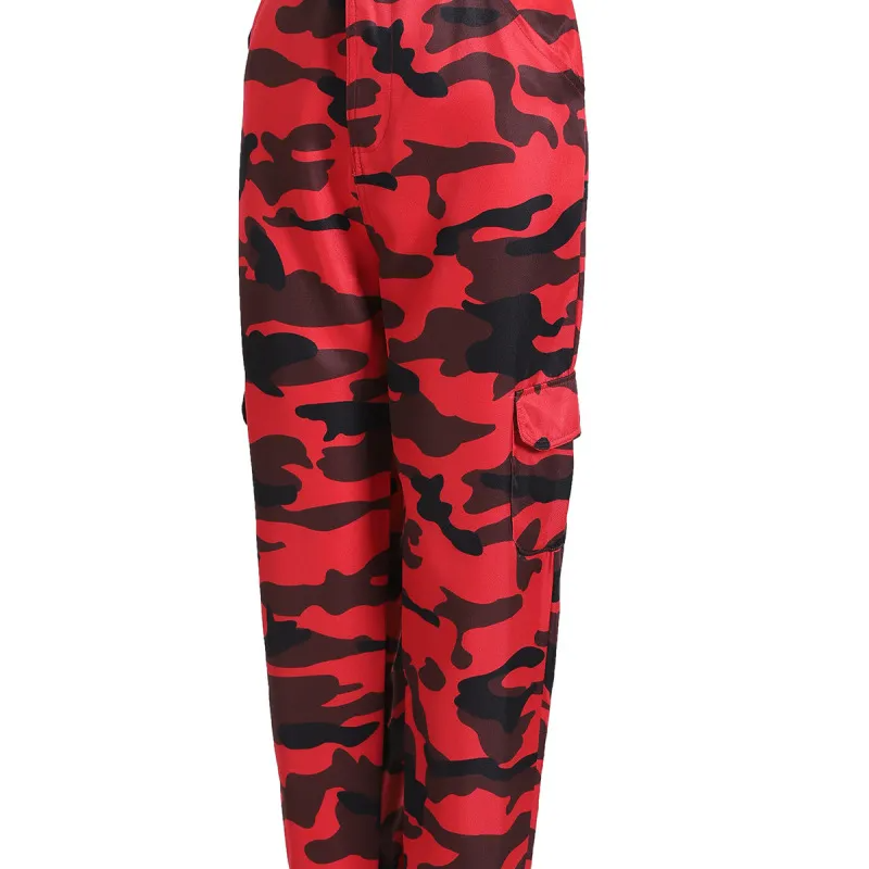 Women Casual Camouflage Print Cargo Pants