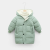 Kids Toddler Girls Boy Fashion Solid Zip Long Bubble Coat Bubble Coat