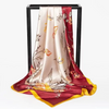 (Buy 1 Get 2)  Women'S Fashion Painted Pearl Color Imitation Silk Scarf