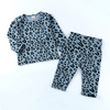 Baby Leopard Print Warm High Waist Long Sleeve Set