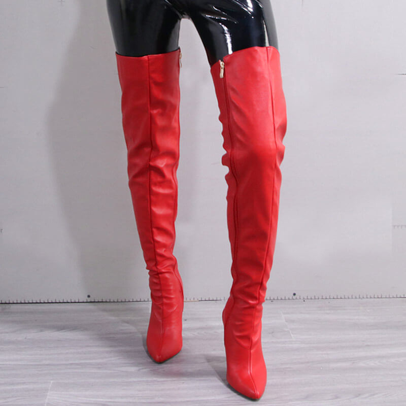 Women Fashionable Plus Size Over-The-Knee Boots